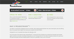 Desktop Screenshot of prejudicetracker.org