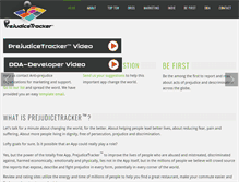 Tablet Screenshot of prejudicetracker.org